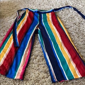 Primark rainbow silk pants